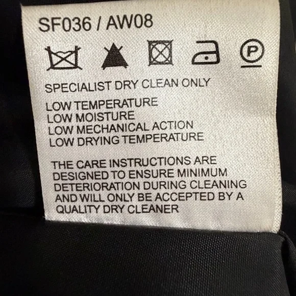 Karen Millen Black Pencil Skirt Wool Sz 6 Office Siren Corporate Chic Classic - Picture 8 of 9